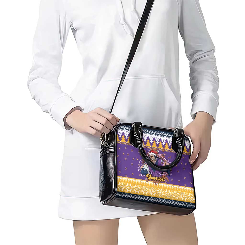 Melbourne Thunderbolt Santa Personalised Shoulder Handbag Christmas Rugby League Spirit - Aussie Hoodie