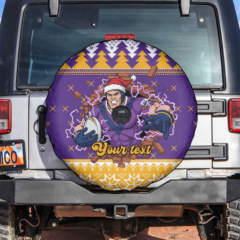 Melbourne Thunderbolt Santa Personalised Spare Tire Cover Christmas Rugby League Spirit - Aussie Hoodie