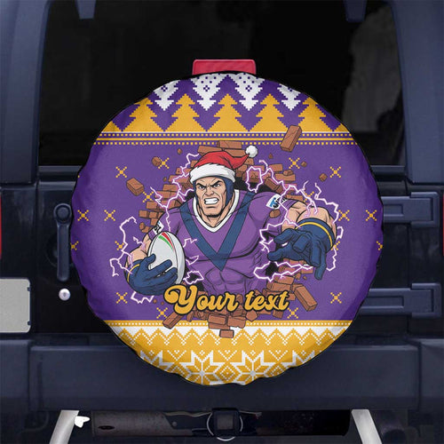 Melbourne Thunderbolt Santa Personalised Spare Tire Cover Christmas Rugby League Spirit - Aussie Hoodie