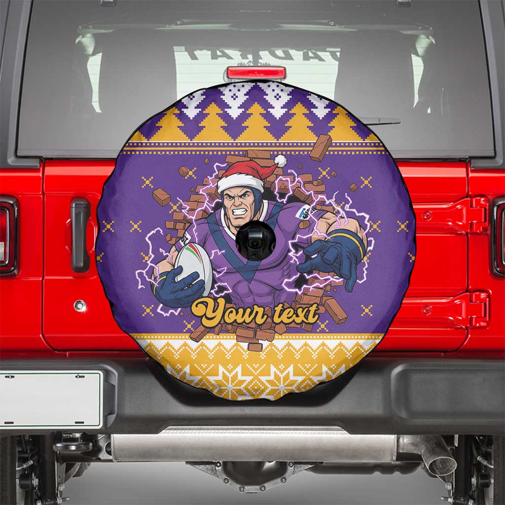 Melbourne Thunderbolt Santa Personalised Spare Tire Cover Christmas Rugby League Spirit - Aussie Hoodie