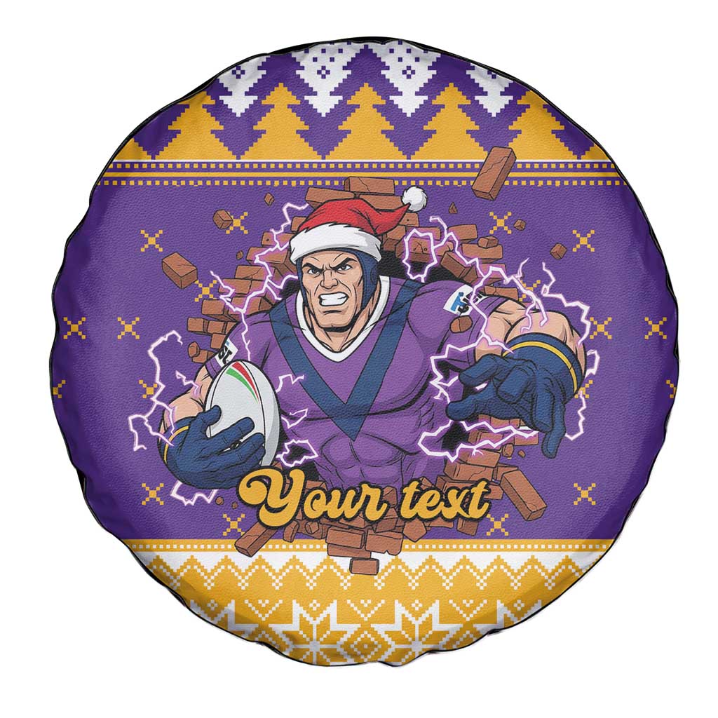 Melbourne Thunderbolt Santa Personalised Spare Tire Cover Christmas Rugby League Spirit - Aussie Hoodie