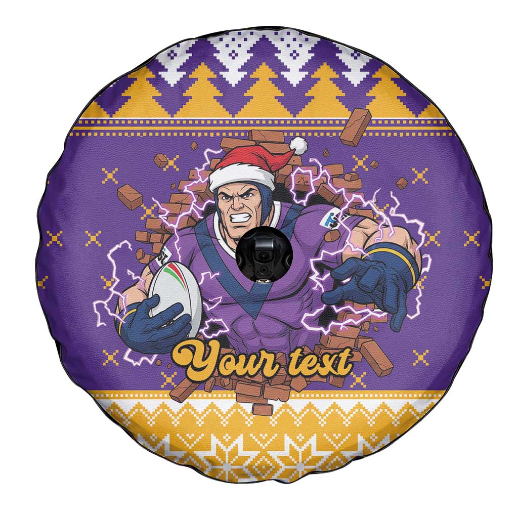 Melbourne Thunderbolt Santa Personalised Spare Tire Cover Christmas Rugby League Spirit - Aussie Hoodie