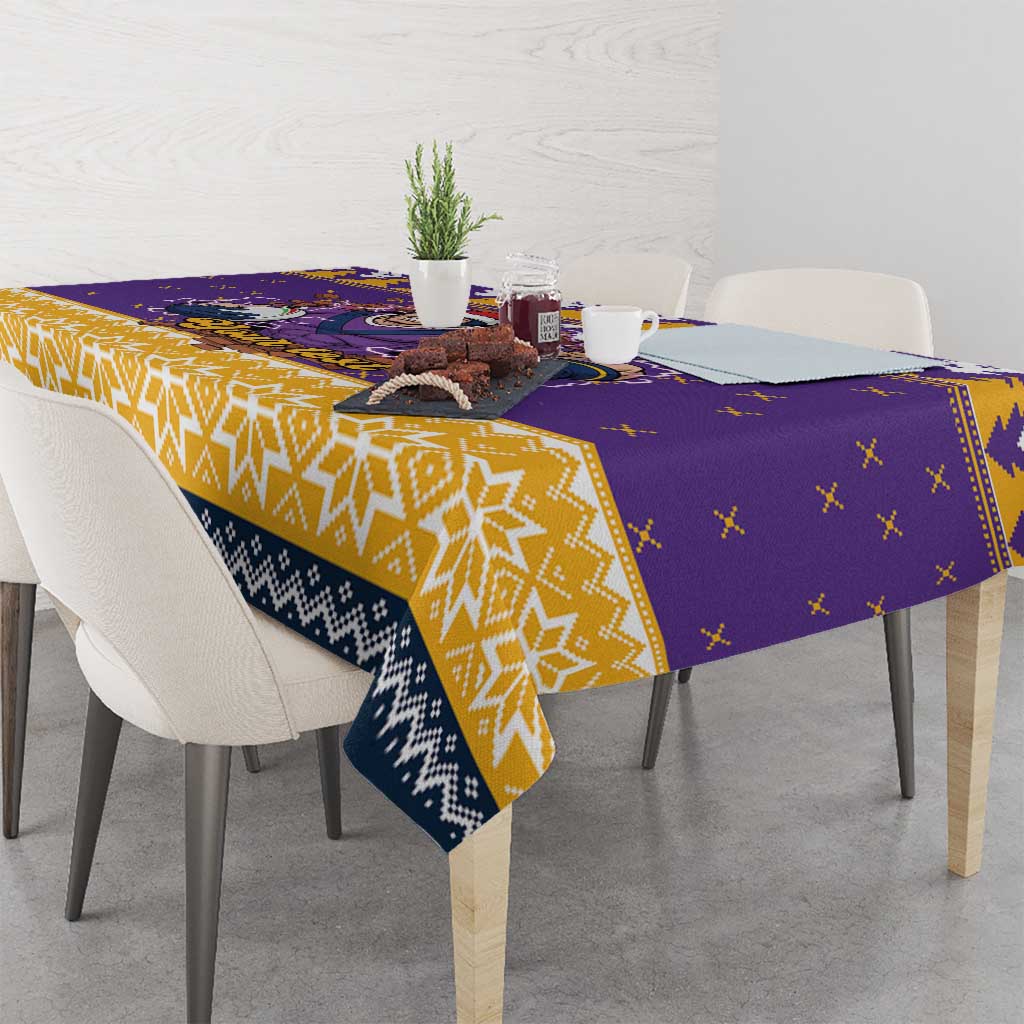 Melbourne Thunderbolt Santa Personalised Tablecloth Christmas Rugby League Spirit - Aussie Hoodie