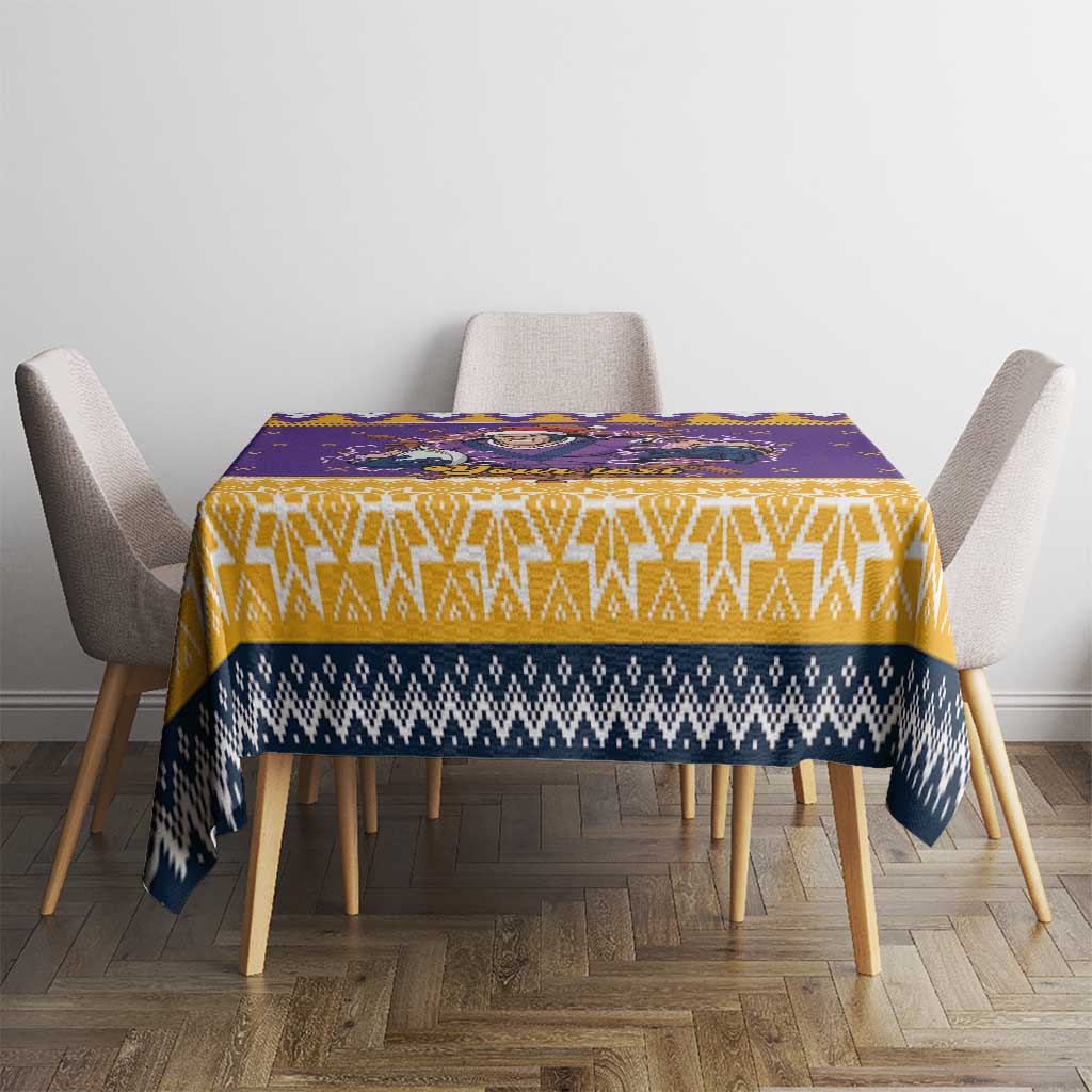 Melbourne Thunderbolt Santa Personalised Tablecloth Christmas Rugby League Spirit - Aussie Hoodie