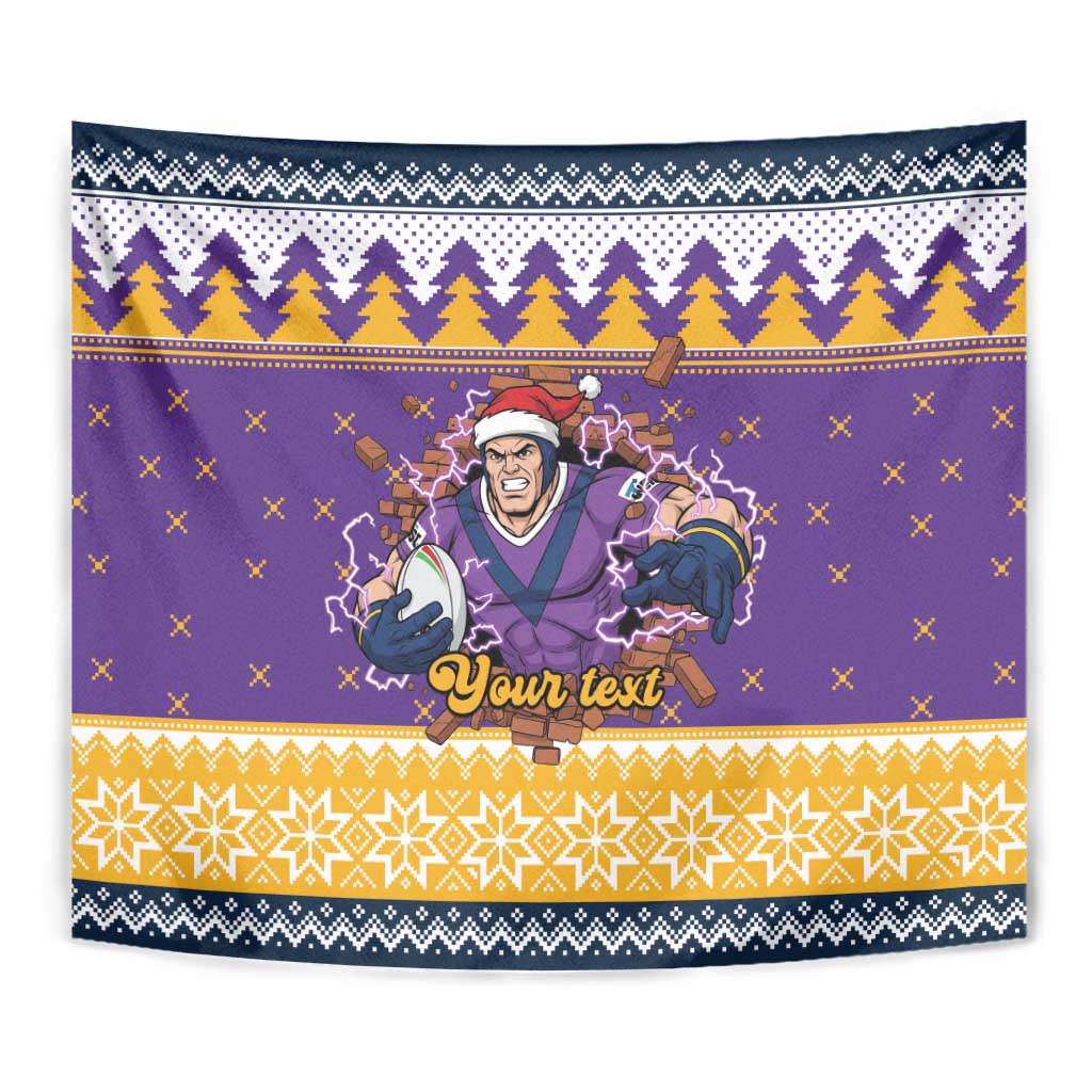 Melbourne Thunderbolt Santa Personalised Tapestry Christmas Rugby League Spirit - Aussie Hoodie