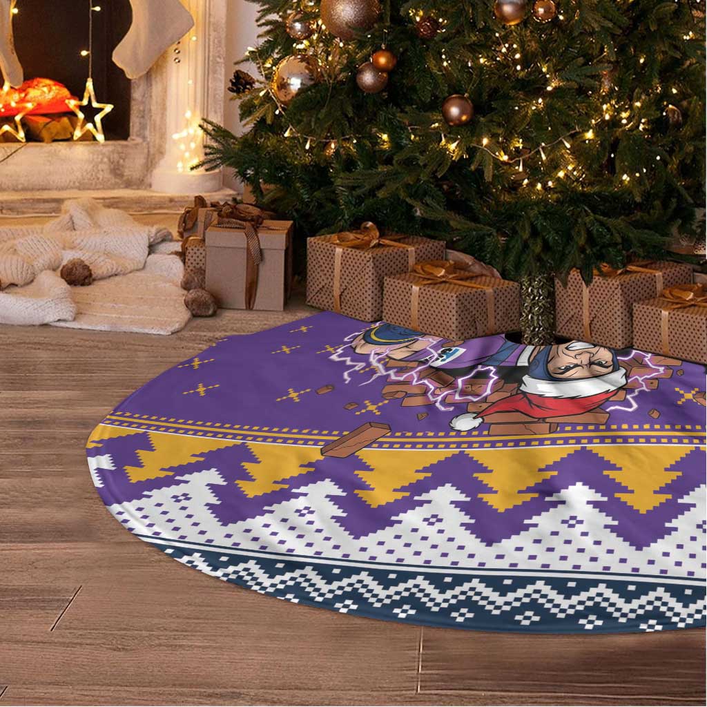 Melbourne Thunderbolt Santa Personalised Tree Skirt Christmas Rugby League Spirit - Aussie Hoodie