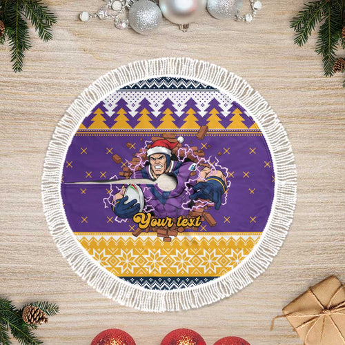 Melbourne Thunderbolt Santa Personalised Tree Skirt Christmas Rugby League Spirit - Aussie Hoodie