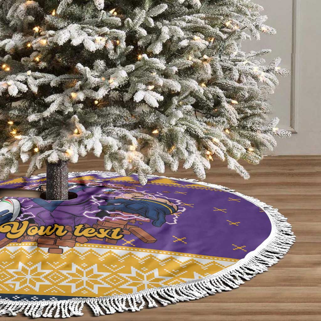Melbourne Thunderbolt Santa Personalised Tree Skirt Christmas Rugby League Spirit - Aussie Hoodie