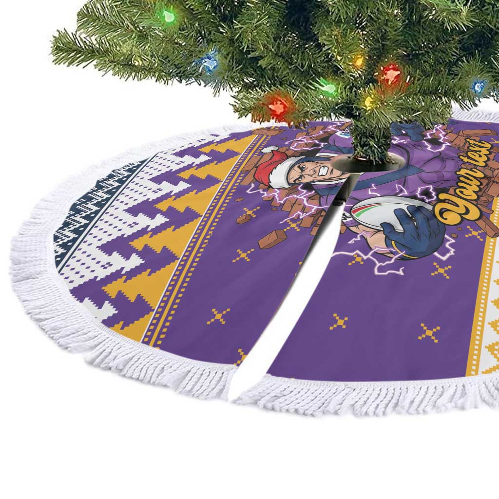 Melbourne Thunderbolt Santa Personalised Tree Skirt Christmas Rugby League Spirit - Aussie Hoodie