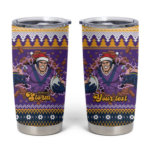 Melbourne Thunderbolt Santa Personalised Tumbler Cup Christmas Rugby League Spirit - Aussie Hoodie