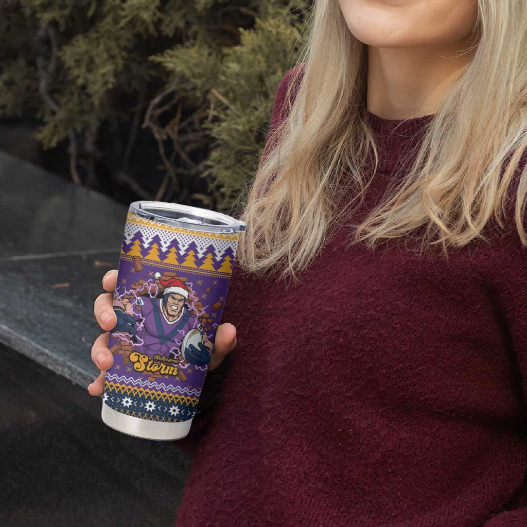 Melbourne Thunderbolt Santa Personalised Tumbler Cup Christmas Rugby League Spirit - Aussie Hoodie
