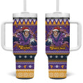 Melbourne Thunderbolt Santa Personalised Tumbler With Handle Christmas Rugby League Spirit - Aussie Hoodie