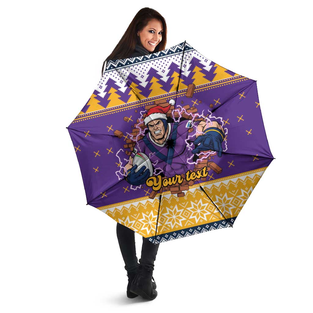 Melbourne Thunderbolt Santa Personalised Umbrella Christmas Rugby League Spirit - Aussie Hoodie