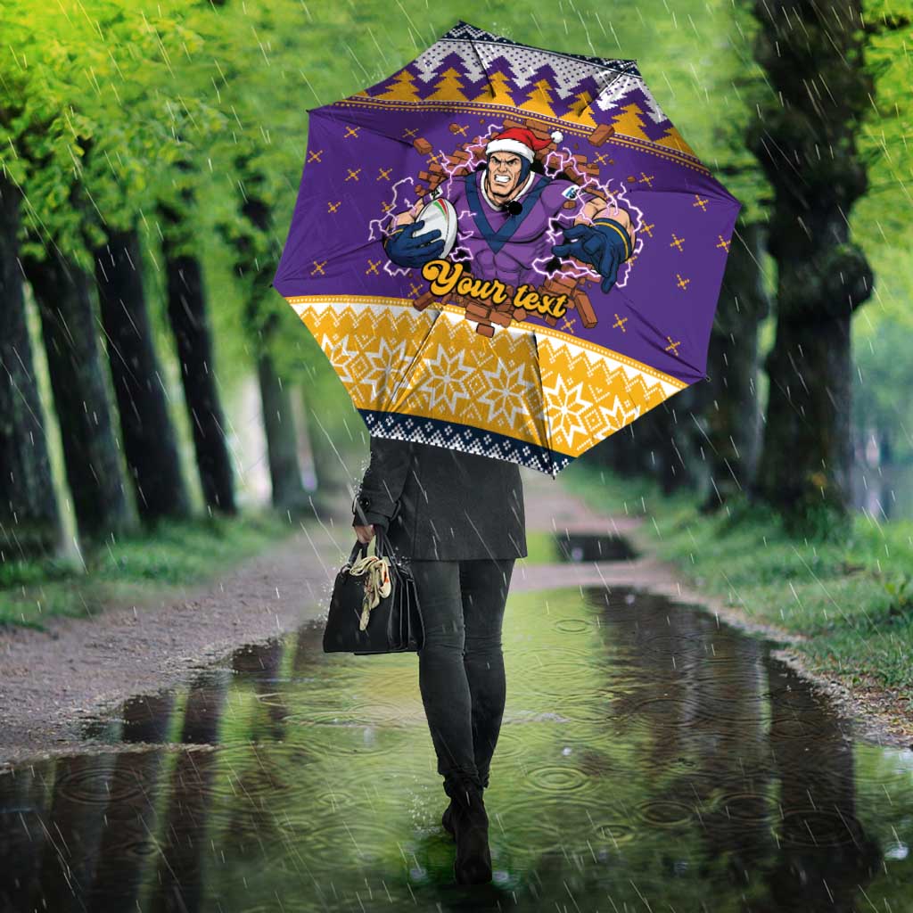 Melbourne Thunderbolt Santa Personalised Umbrella Christmas Rugby League Spirit - Aussie Hoodie