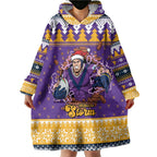 Melbourne Thunderbolt Santa Personalised Wearable Blanket Hoodie Christmas Rugby League Spirit - Aussie Hoodie