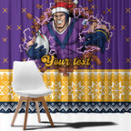 Melbourne Thunderbolt Santa Personalised Window Curtain Christmas Rugby League Spirit - Aussie Hoodie
