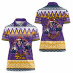 Melbourne Thunderbolt Santa Personalised Women Polo Shirt Christmas Rugby League Spirit - Aussie Hoodie