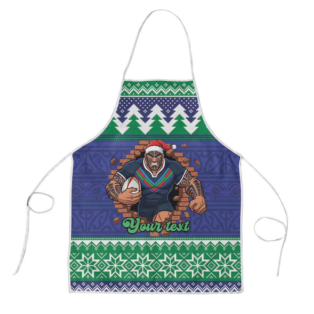 Merry Haka Warriors Personalised Apron Christmas Rugby League Spirit - Aussie Hoodie