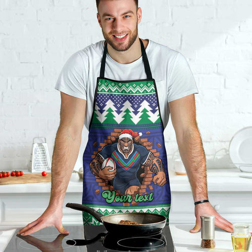 Merry Haka Warriors Personalised Apron Christmas Rugby League Spirit - Aussie Hoodie