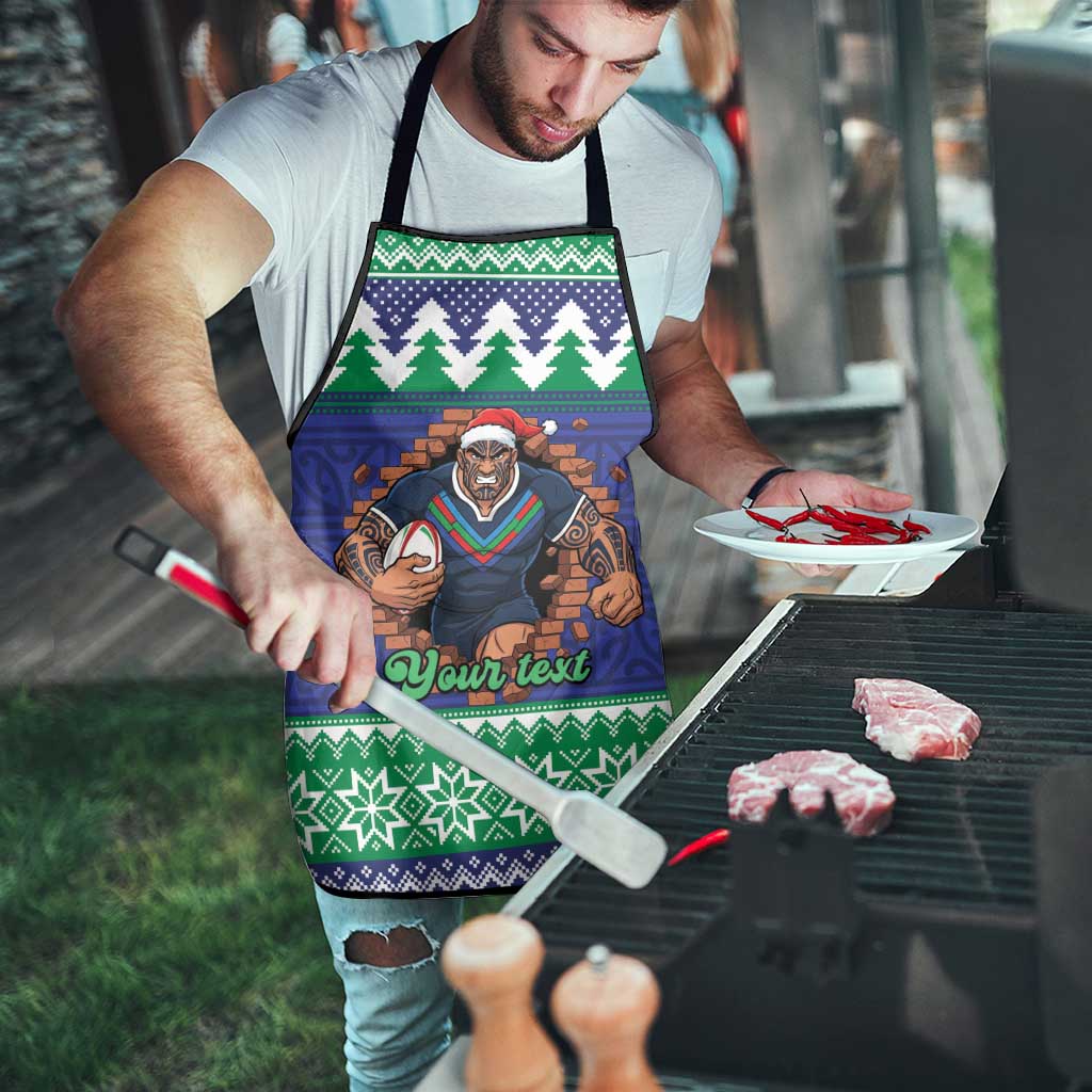 Merry Haka Warriors Personalised Apron Christmas Rugby League Spirit - Aussie Hoodie