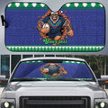 Merry Haka Warriors Personalised Auto Sun Shade Christmas Rugby League Spirit - Aussie Hoodie