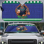 Merry Haka Warriors Personalised Auto Sun Shade Christmas Rugby League Spirit - Aussie Hoodie