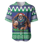 Merry Haka Warriors Personalised Baseball Jersey Christmas Rugby League Spirit - Aussie Hoodie
