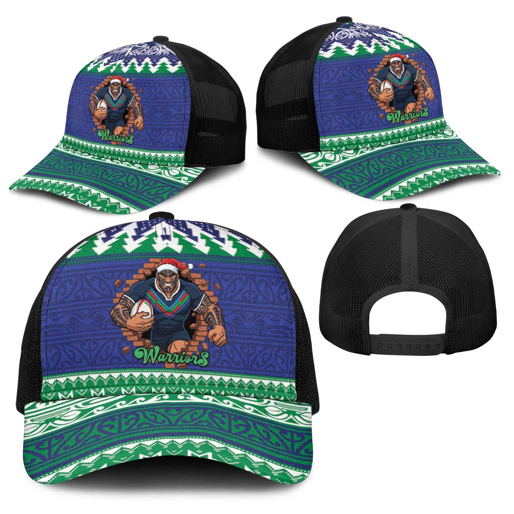 Merry Haka Warriors Baseball Net Cap Christmas Rugby League Spirit - Aussie Hoodie