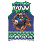 Merry Haka Warriors Personalised Basketball Jersey Christmas Rugby League Spirit - Aussie Hoodie