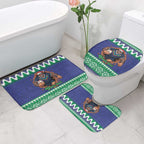 Merry Haka Warriors Personalised Bathroom Set Christmas Rugby League Spirit - Aussie Hoodie