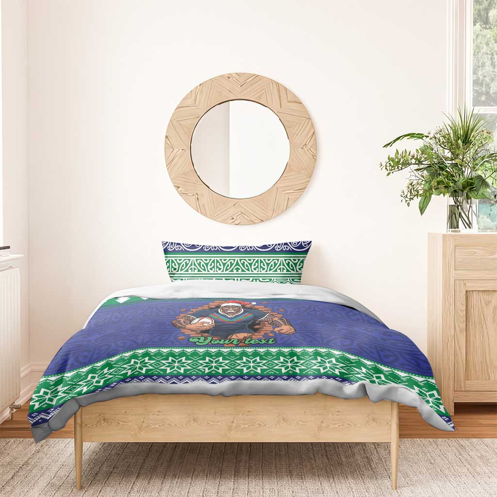 Merry Haka Warriors Personalised Bedding Set Christmas Rugby League Spirit - Aussie Hoodie