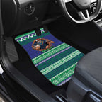 Merry Haka Warriors Personalised Car Mats Christmas Rugby League Spirit - Aussie Hoodie