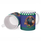 Merry Haka Warriors Personalised Ceramic Mug Christmas Rugby League Spirit - Aussie Hoodie