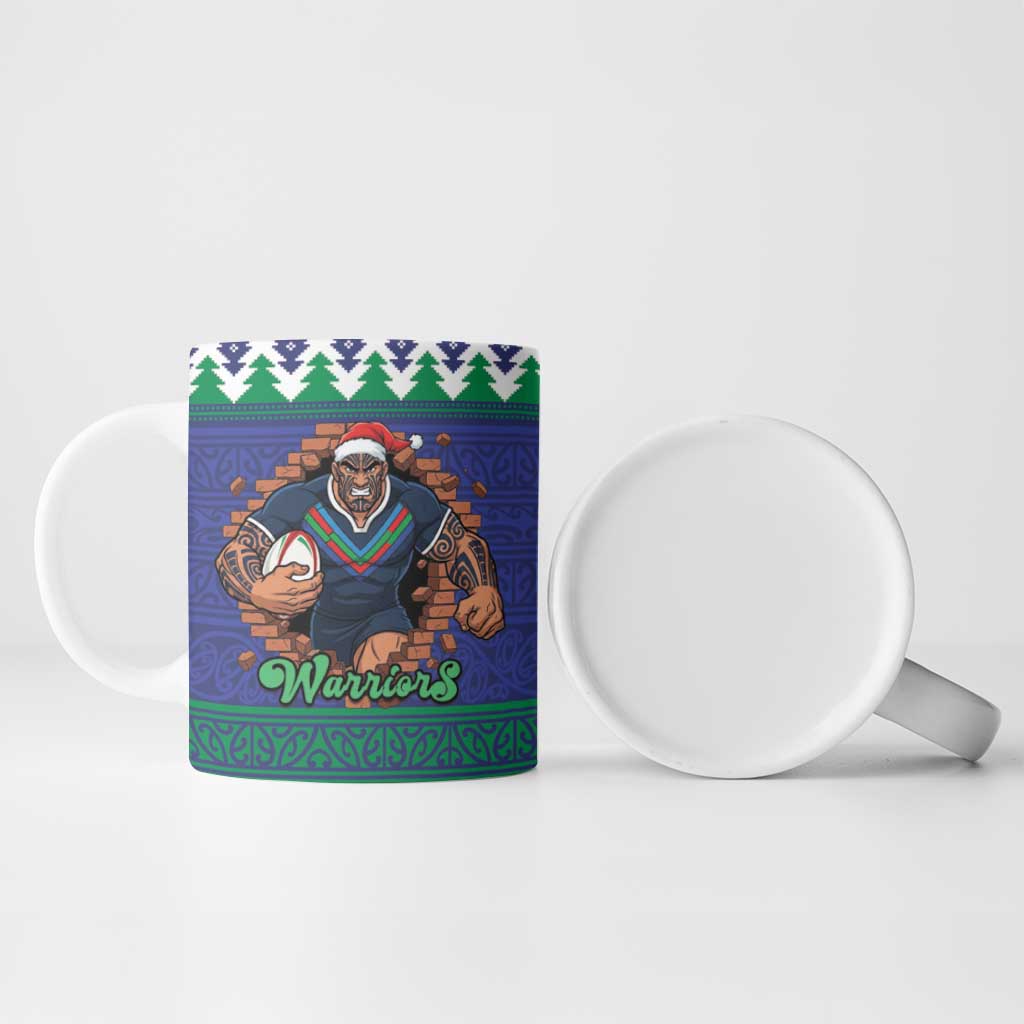 Merry Haka Warriors Personalised Ceramic Mug Christmas Rugby League Spirit - Aussie Hoodie