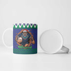 Merry Haka Warriors Personalised Ceramic Mug Christmas Rugby League Spirit - Aussie Hoodie