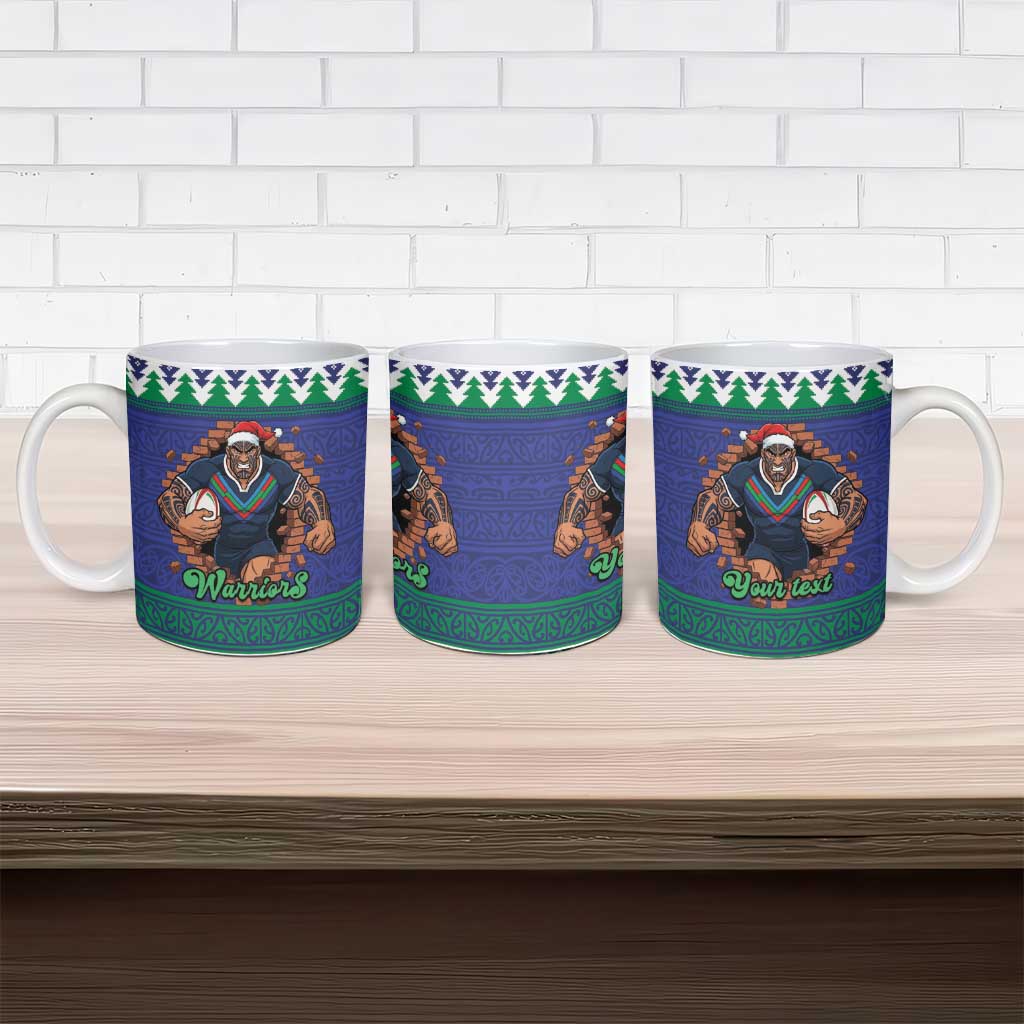 Merry Haka Warriors Personalised Ceramic Mug Christmas Rugby League Spirit - Aussie Hoodie