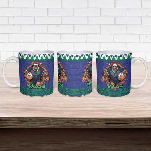 Merry Haka Warriors Personalised Ceramic Mug Christmas Rugby League Spirit - Aussie Hoodie