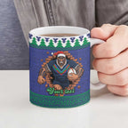 Merry Haka Warriors Personalised Ceramic Mug Christmas Rugby League Spirit - Aussie Hoodie