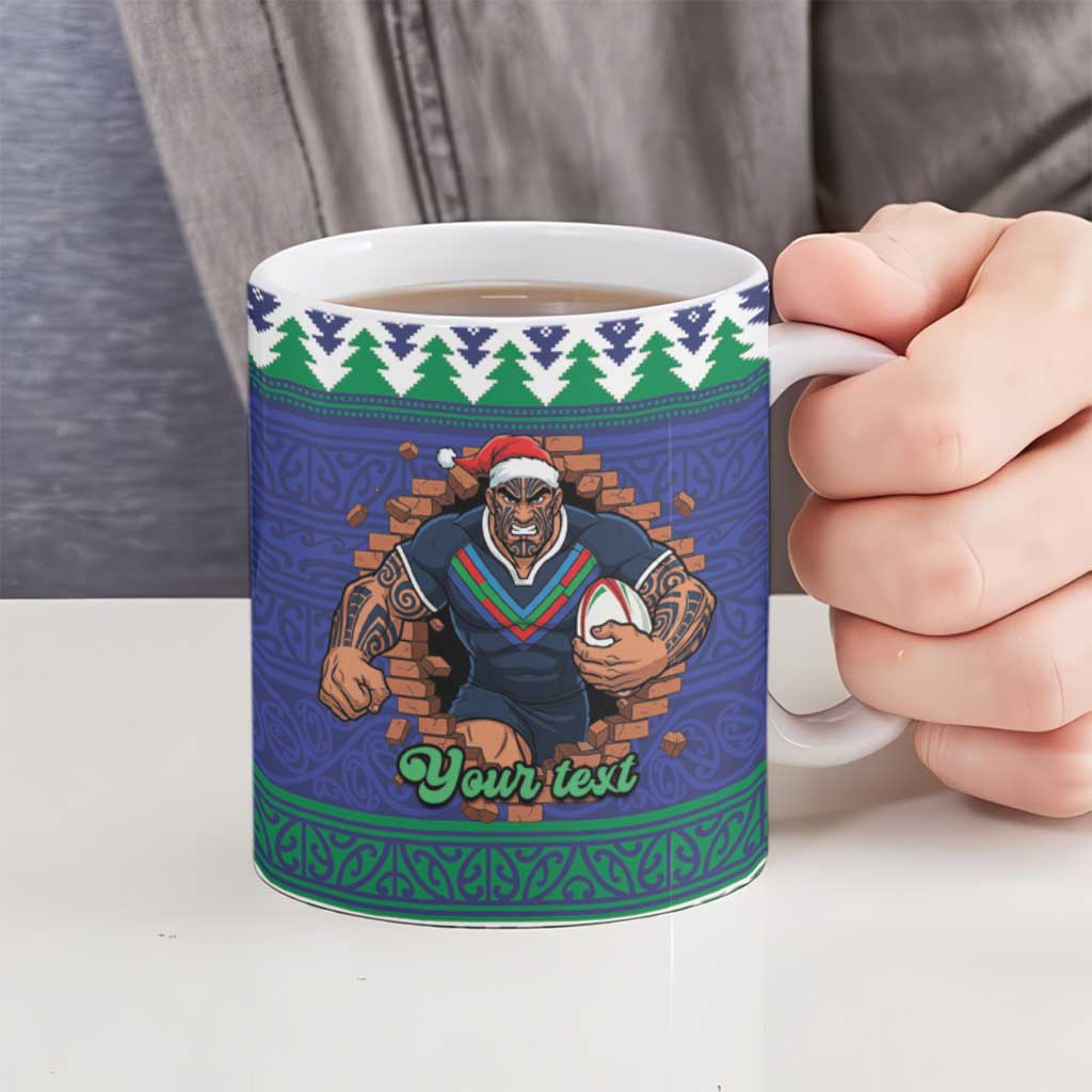 Merry Haka Warriors Personalised Ceramic Mug Christmas Rugby League Spirit - Aussie Hoodie