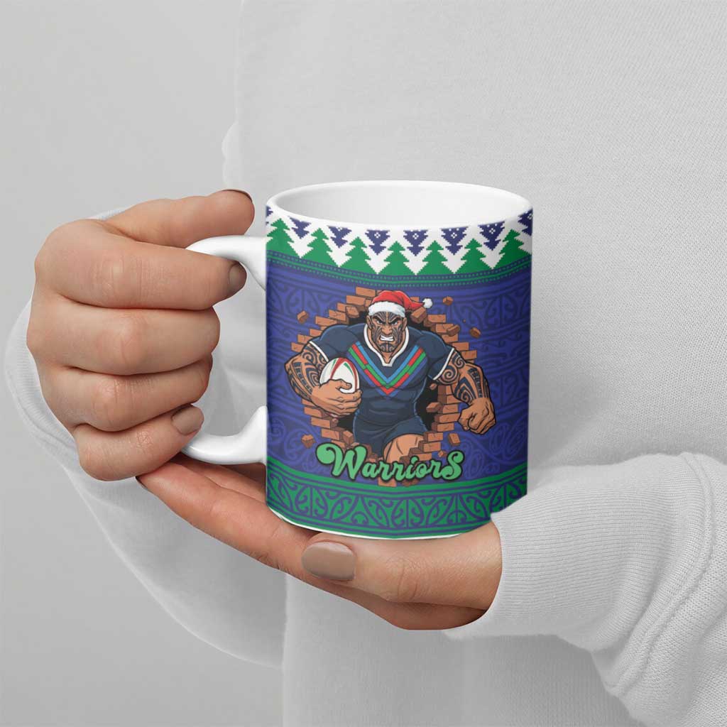 Merry Haka Warriors Personalised Ceramic Mug Christmas Rugby League Spirit - Aussie Hoodie