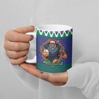 Merry Haka Warriors Personalised Ceramic Mug Christmas Rugby League Spirit - Aussie Hoodie