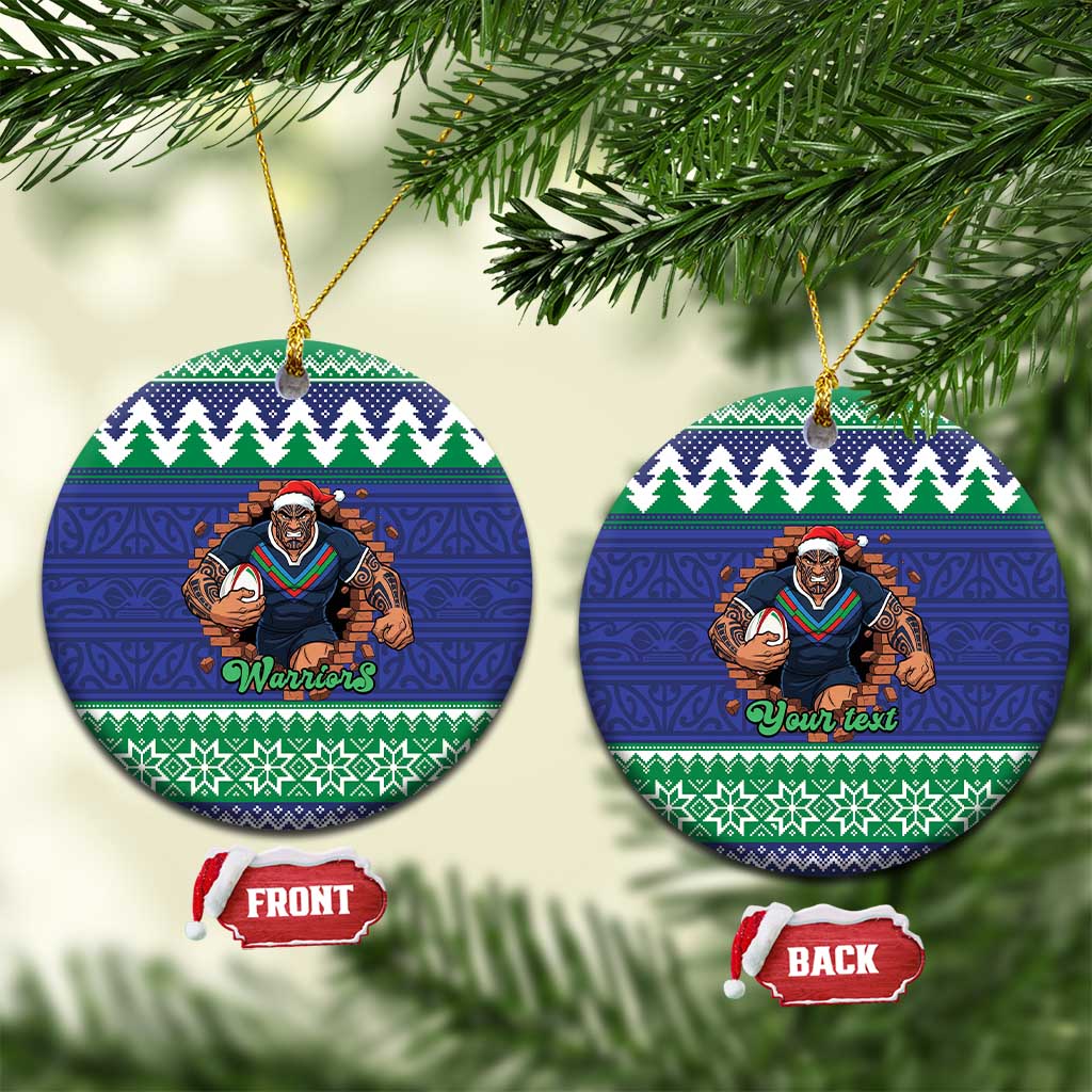 Merry Haka Warriors Personalised Ceramic Ornament Christmas Rugby League Spirit - Aussie Hoodie
