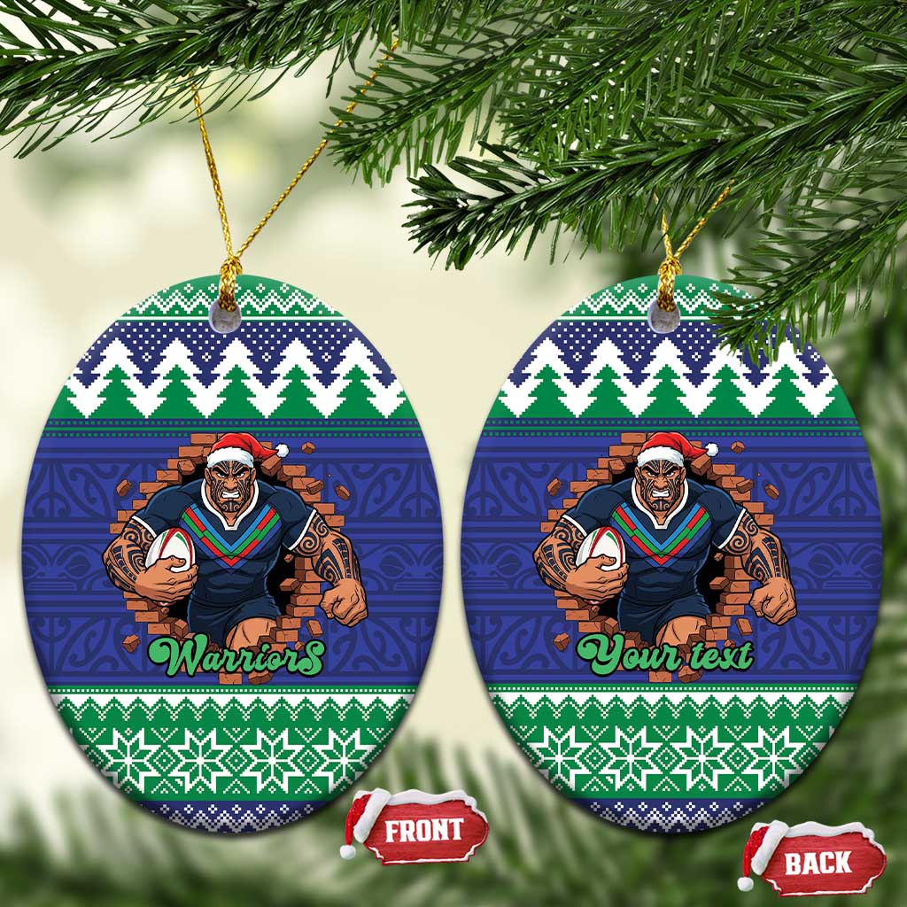 Merry Haka Warriors Personalised Ceramic Ornament Christmas Rugby League Spirit - Aussie Hoodie