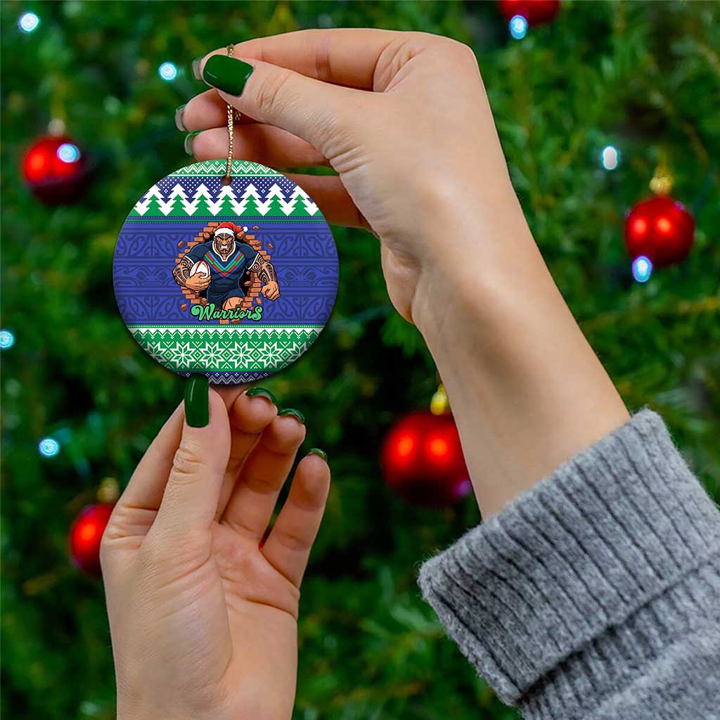 Merry Haka Warriors Personalised Ceramic Ornament Christmas Rugby League Spirit - Aussie Hoodie