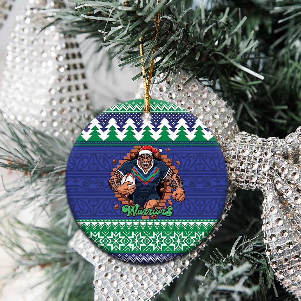 Merry Haka Warriors Personalised Ceramic Ornament Christmas Rugby League Spirit - Aussie Hoodie