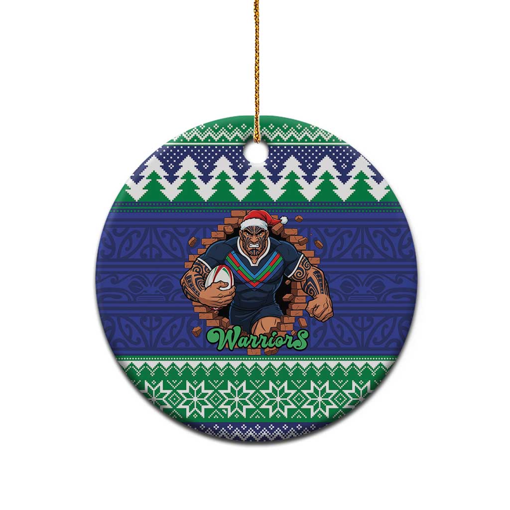 Merry Haka Warriors Personalised Ceramic Ornament Christmas Rugby League Spirit - Aussie Hoodie