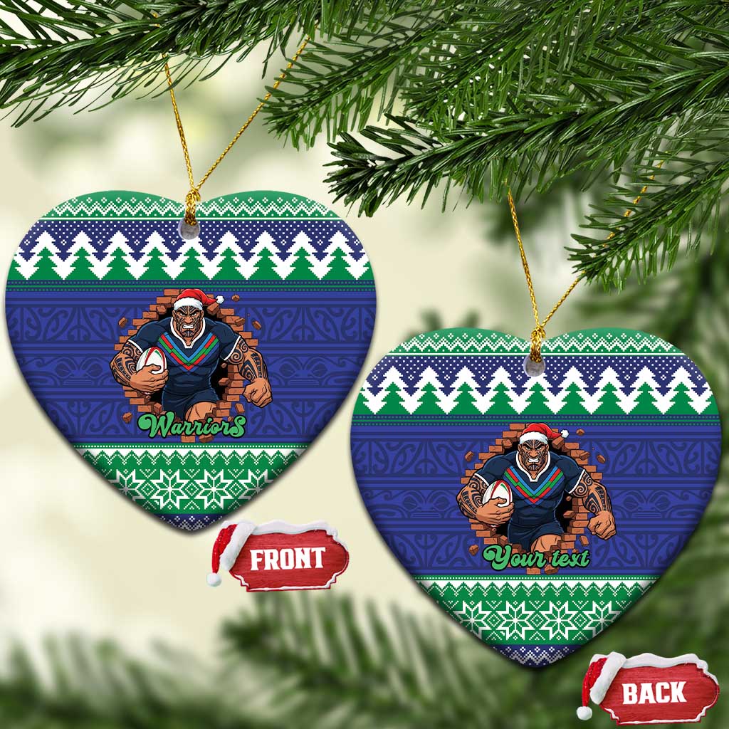 Merry Haka Warriors Personalised Ceramic Ornament Christmas Rugby League Spirit - Aussie Hoodie