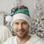 Merry Haka Warriors Personalised Christmas Santa Hat Christmas Rugby League Spirit - Aussie Hoodie