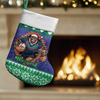 Merry Haka Warriors Personalised Christmas Stocking Christmas Rugby League Spirit - Aussie Hoodie