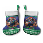 Merry Haka Warriors Personalised Christmas Stocking Christmas Rugby League Spirit - Aussie Hoodie